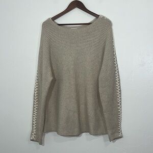 J. Jill Beige Knit Sweater tall length